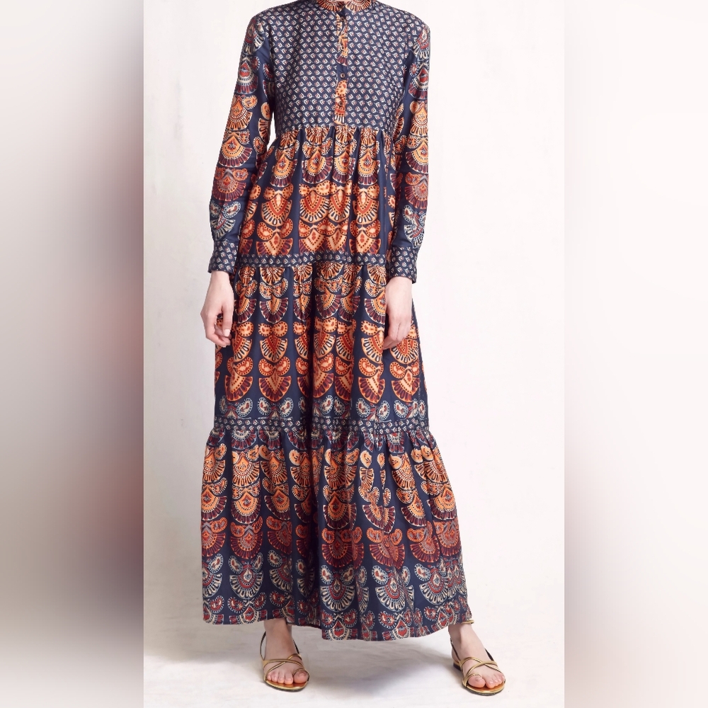 NWT Warm Modest Bohemian Maxi Dress size 1